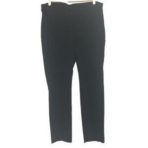 Chico's Straight Ankle Pants Black Size 2.5 R 14 Slimming Fit Ponte Fabric